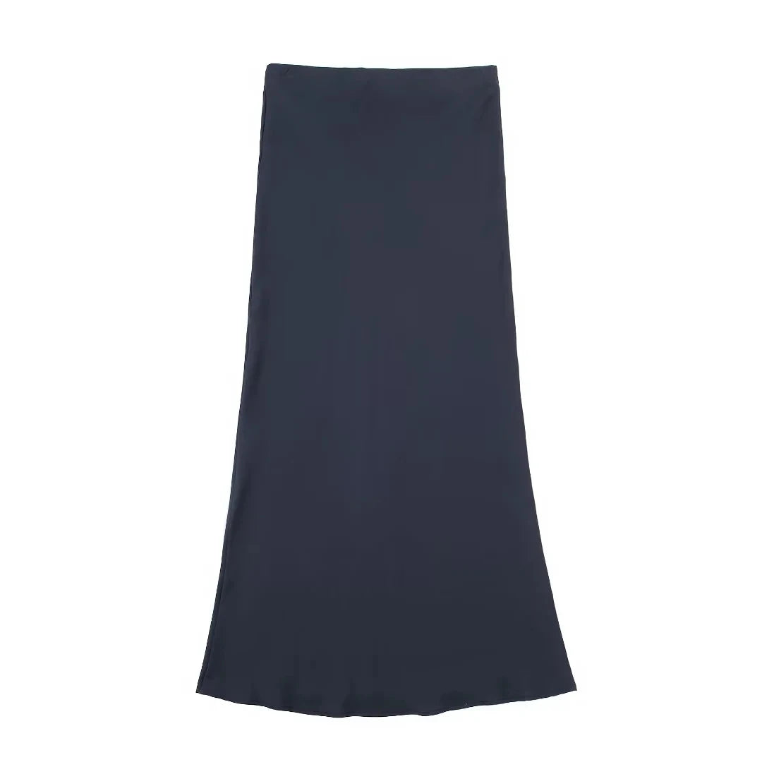 Casual Women Long Skirt Spring Elastic
