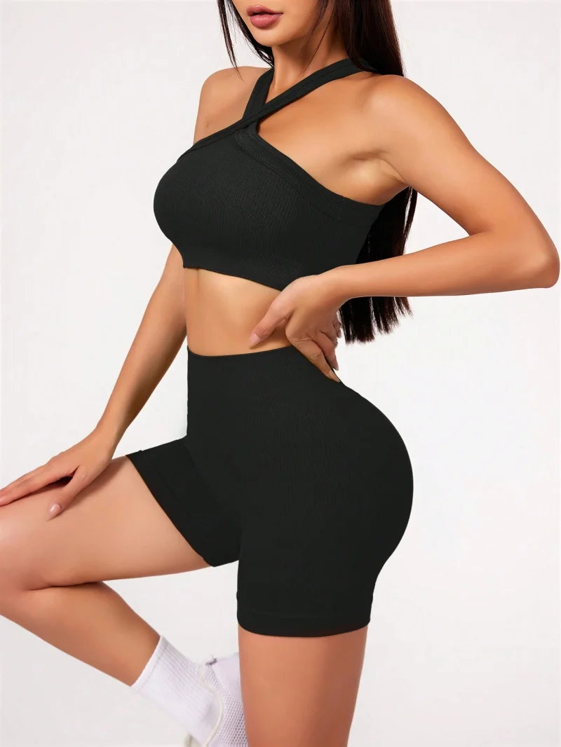 Women Clothes High Waist Yoga Shorts