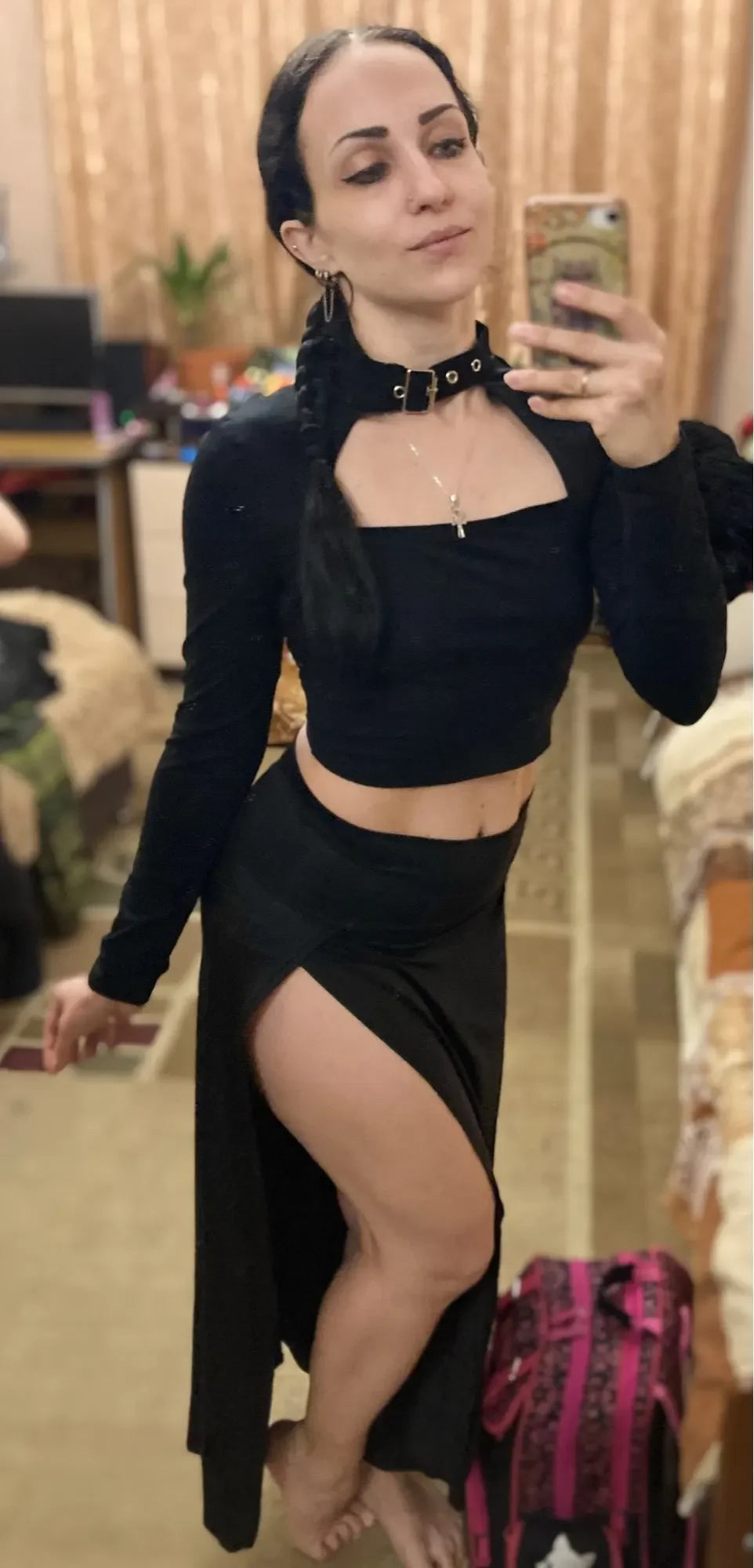 Sexy Womens Double Slits