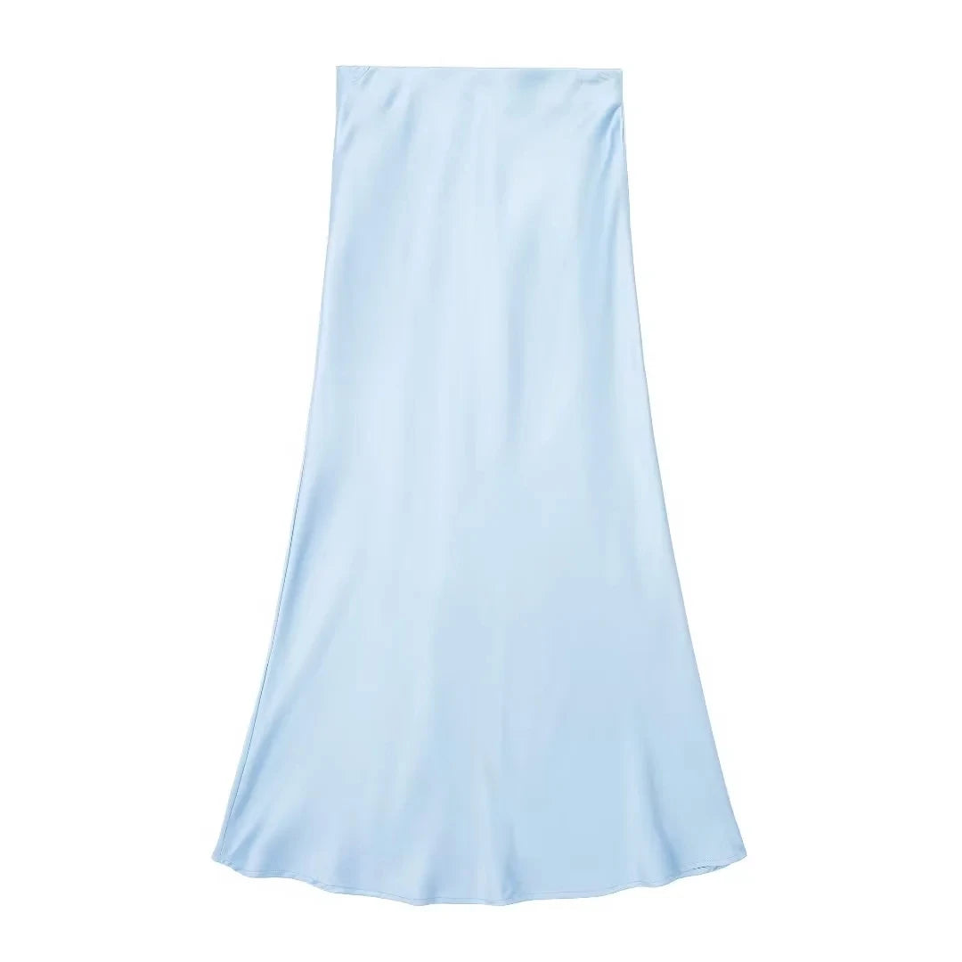 Casual Women Long Skirt Spring Elastic
