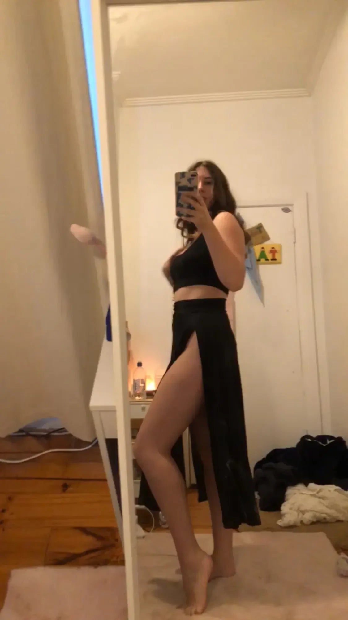Sexy Womens Double Slits