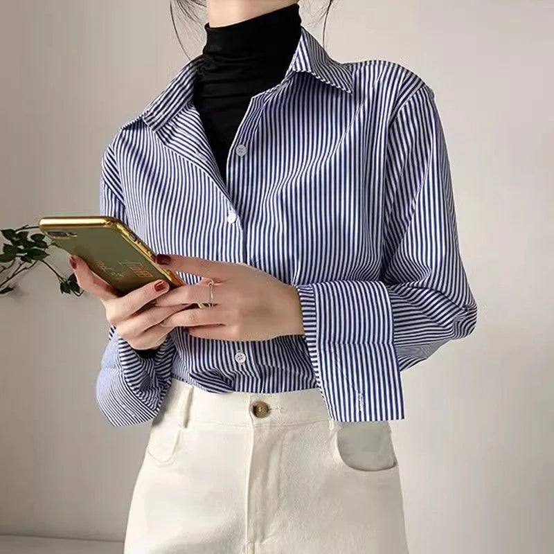 Blouses Shirt Lady Long Lantern