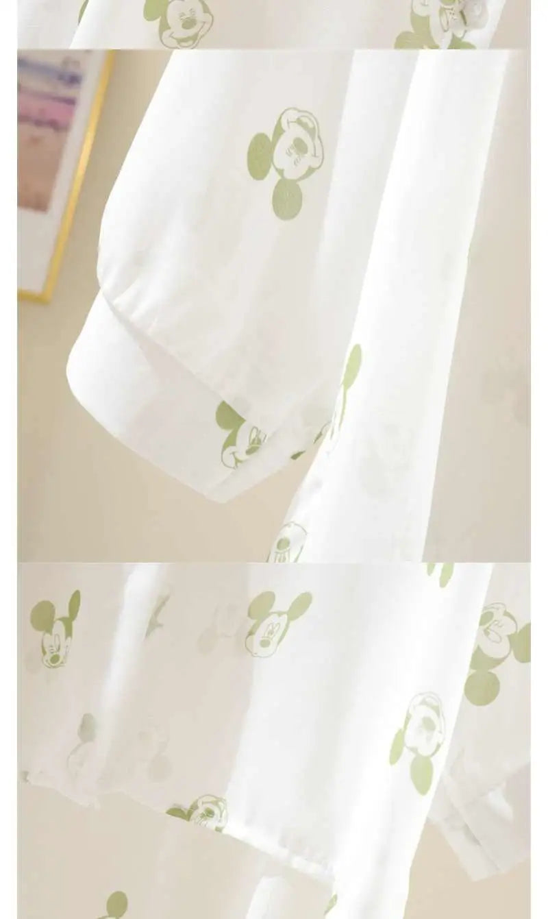 Mickey Mouse Blouse Ladies Long