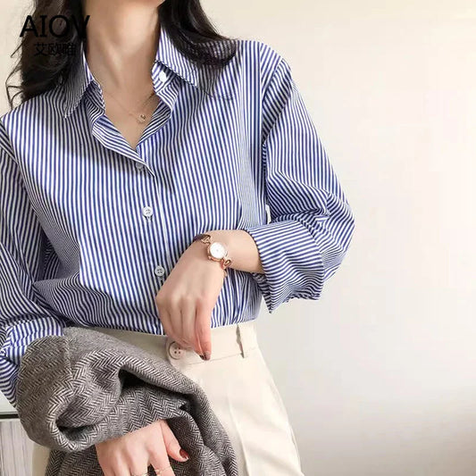 Blouses Shirt Lady Long Lantern